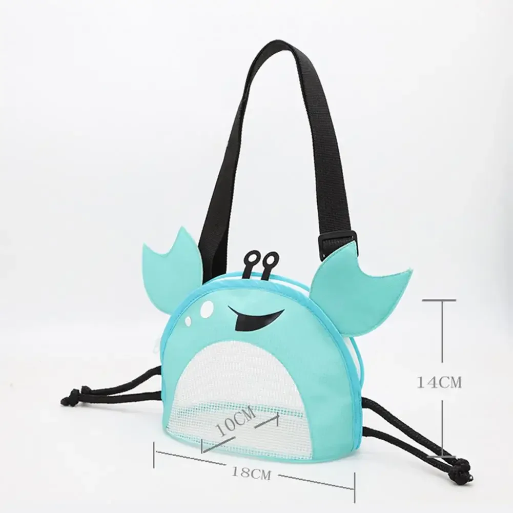 Children's Beach Bag New Toy Bag Big Crab Dinosaur Outdoor Shell Color Mesh Shell Bag Beach Toy Storage Backpack 3