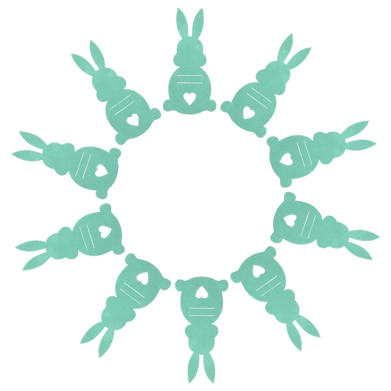 10 Pcs Carrot Shape Treat Bags Rabbit Change Holder Easter Bunny Tableware Birthday Decoration Holders