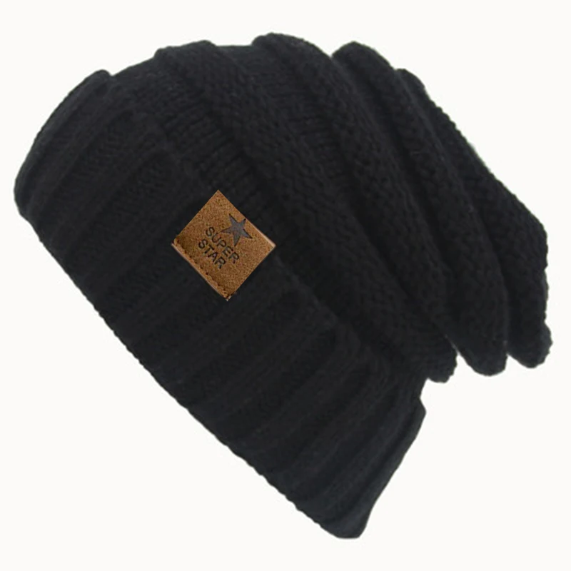 Merk superster caps dame warme winter voor dames meisjes gebreide muts dikke dames Skullies mutsen_voghion.com