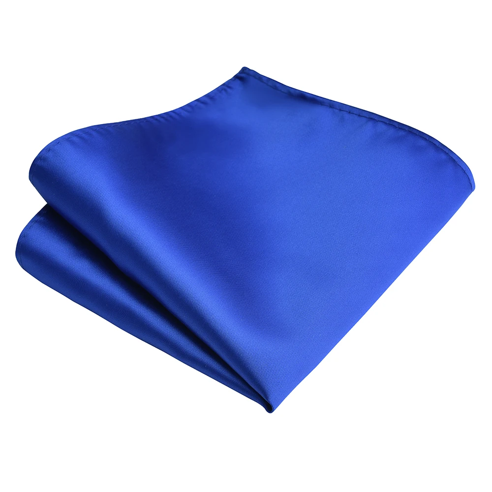 Pocket Square New Fashion Solid Smooth Pocket Square Red Green purple Handkerchief 25*25cm Silk Waterproof Surface Men's Business Wedding
