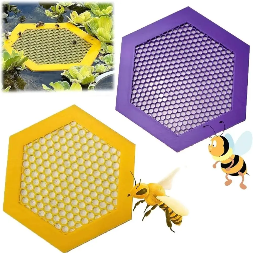 3D Printed Floating Bee Island Bee Water Catcher Cups and Butterfly Water Stations Outdoor Garden Beekeeper Gift