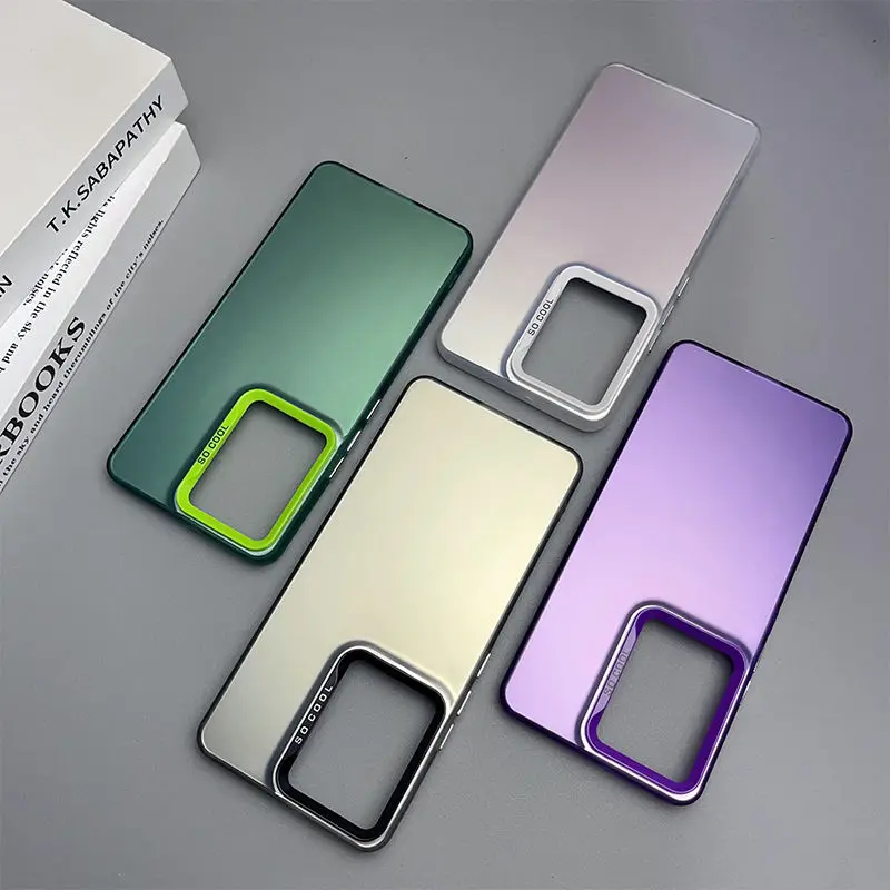 Luxury Metallic Aurora Skin Matte Phone Case Cover