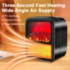 Electric Fireplace Heaters 400/1000W Portable 3D Flame Mini Electric Stove Warmer Space Heater for Home or Office 2