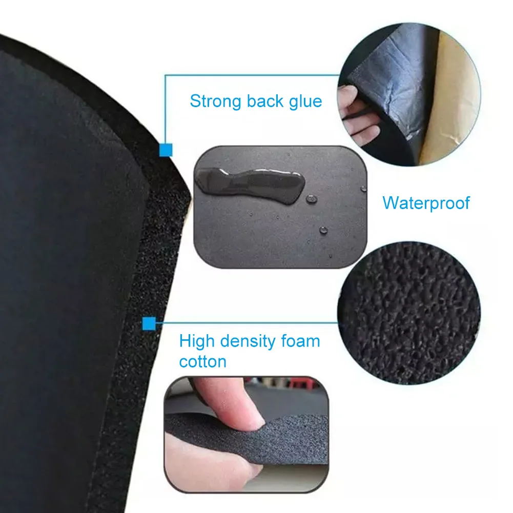 30x50cm Cotton Car insulator foam Shockproof Sound Hood Heat Proofing Waterproof Shield Van Insulation Noise Deadening sound proof mat sound insulation mat soundproofing cotton sound deadener mat heat insulation mat sound insulation cotton soundproofing foam sound absorbing foam