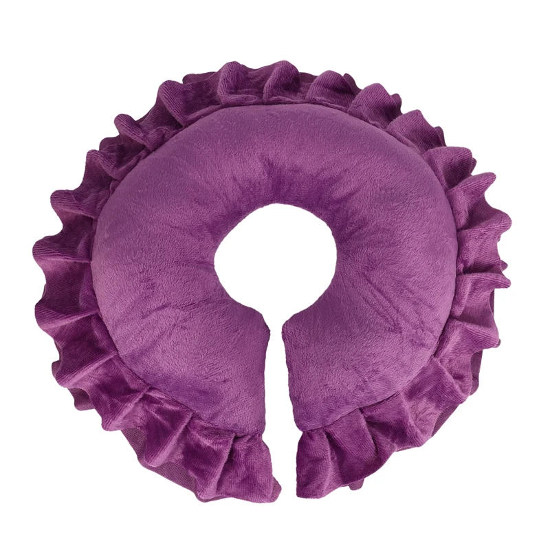 

Массажная подушка для лица, подушка для сна для салона красоты, массажный инструмент, кровать для салона красоты с отверстиями