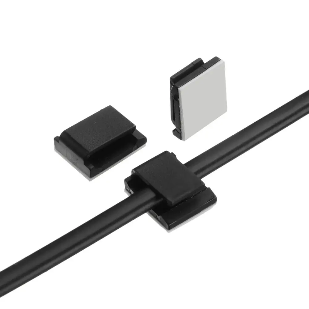 10Pcs Self-adhesive Cable Clips Cable Clamp Wire Tie Fixing Clip Car Wire Clip Cord Management Table Desk Storage Supplies cable organizer cable protector cable clip cable clamp