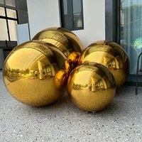 Gold Inflatable Mirror Ball Double layer Inflatable Mirror Balloon Airtight Giant PVC Sealed Sphere For Events Stage Decoration 1