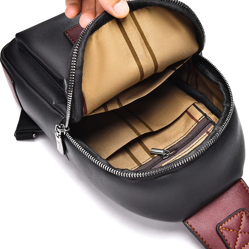 New Style Men's Chest Bag Casual Male Crossbody Bag Business Outing Shoulder Bag Fashion Small Backpack