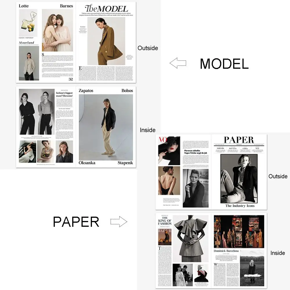 Retro English Newspaper Photo Props Magazine Style Newspaper Photography Background Decoration Props Home Ornament