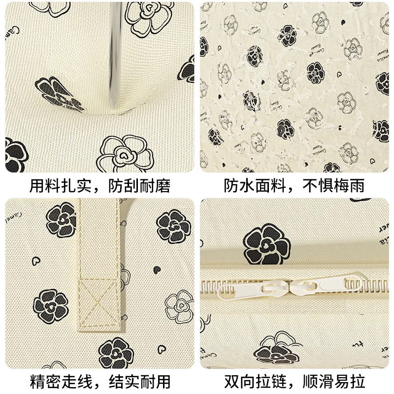 Clothes Quilt Storage Bag Dorm Room Essentials Storage Organizer Large Capacity Waterproof Moistureproof Closet Woven Bag 3
