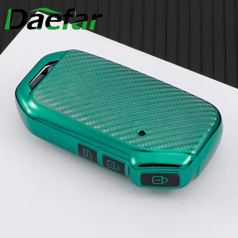 Custodia Per Chiave Auto In Fibra Di Carbonio Per Kia Process K3 Kx3 K5 Kx5 Nuovo Sportage Sportage R Optima Telluride Seltos Xceed Portachiavi