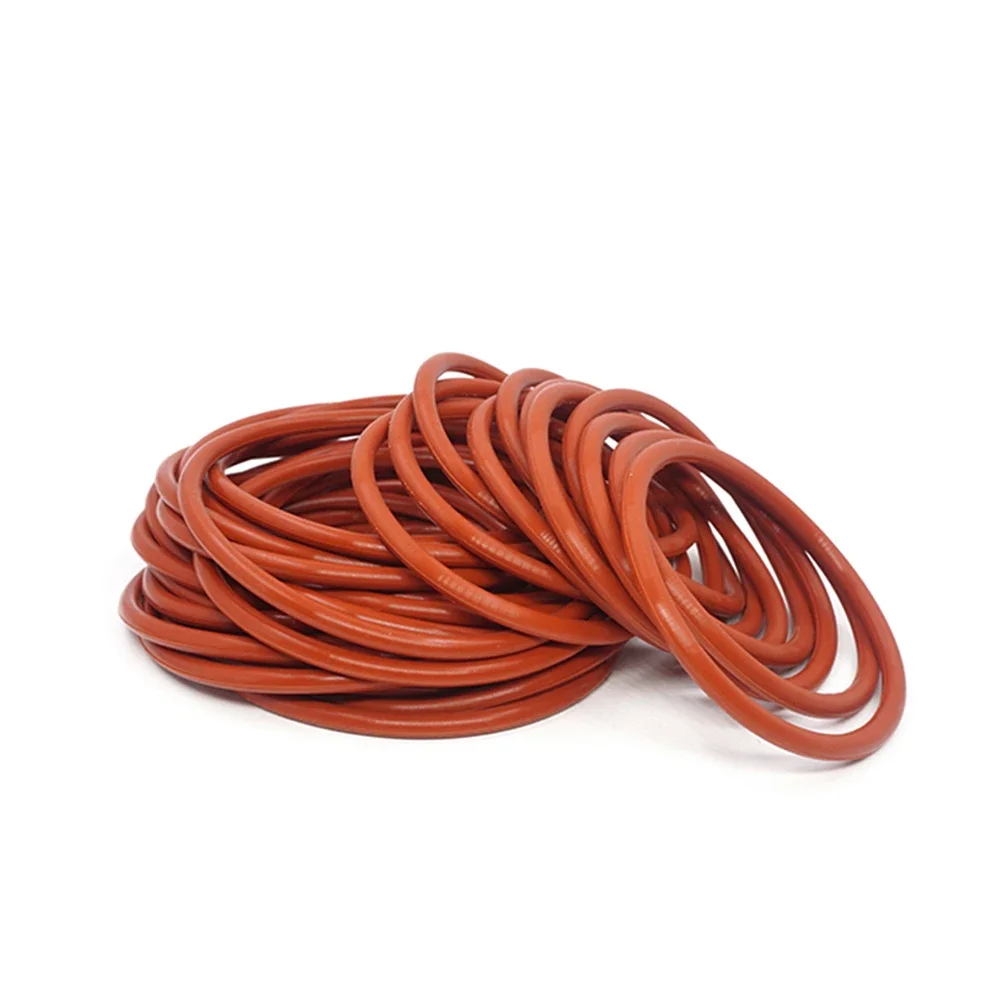 Silicone O Rings 10Pcs CS 2mm-2.4mm Silicone VMQ O-Ring Gasket Food Grade Sealing Ring Waterproof and Insulated OD 5 ~90mm