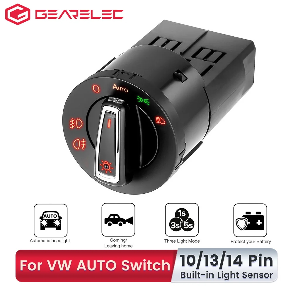 Lichtschalter Scheinwerferschalter Lichtsensor Steuermodul Für VW Gti Golf  MK7