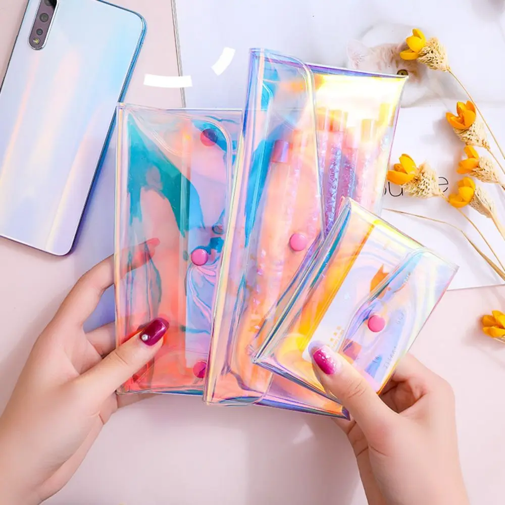 High Quality Transparent Pocket Wallet Multifunctional Waterproof Cosmetic Bag PVC Storage Bag Men&Women