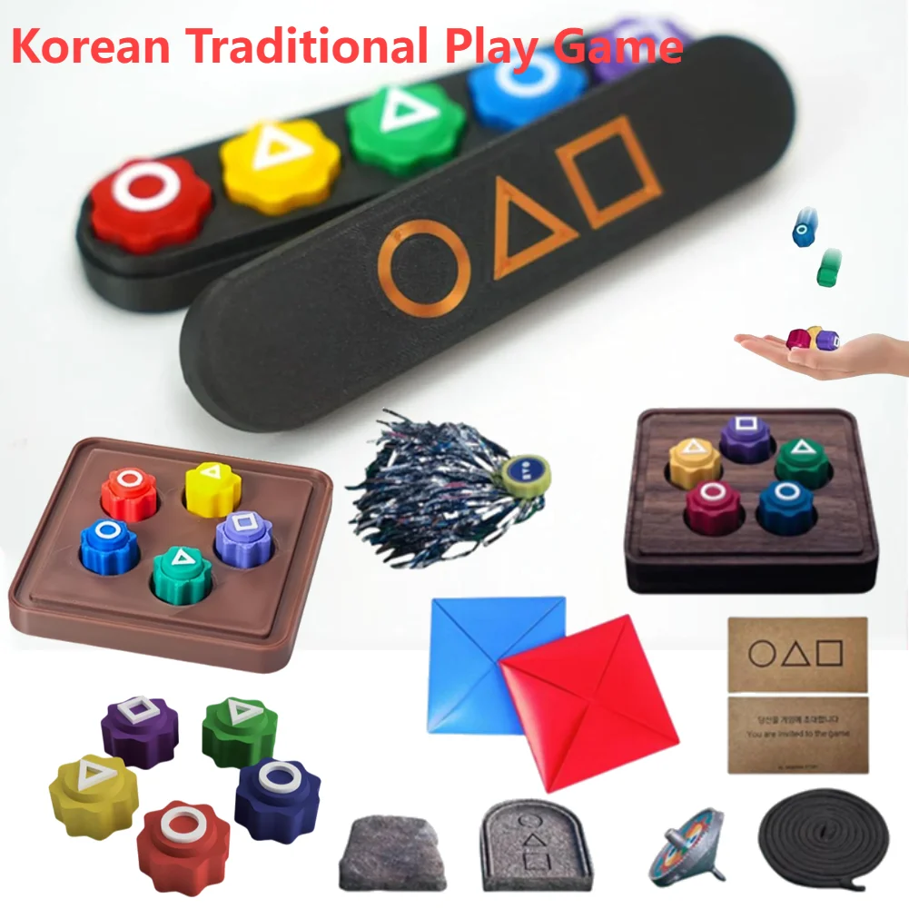 Jeu Coréen Gonggi Jack Stones - Set De Pierres Colorées, Coordination Main-œil, Tous âges