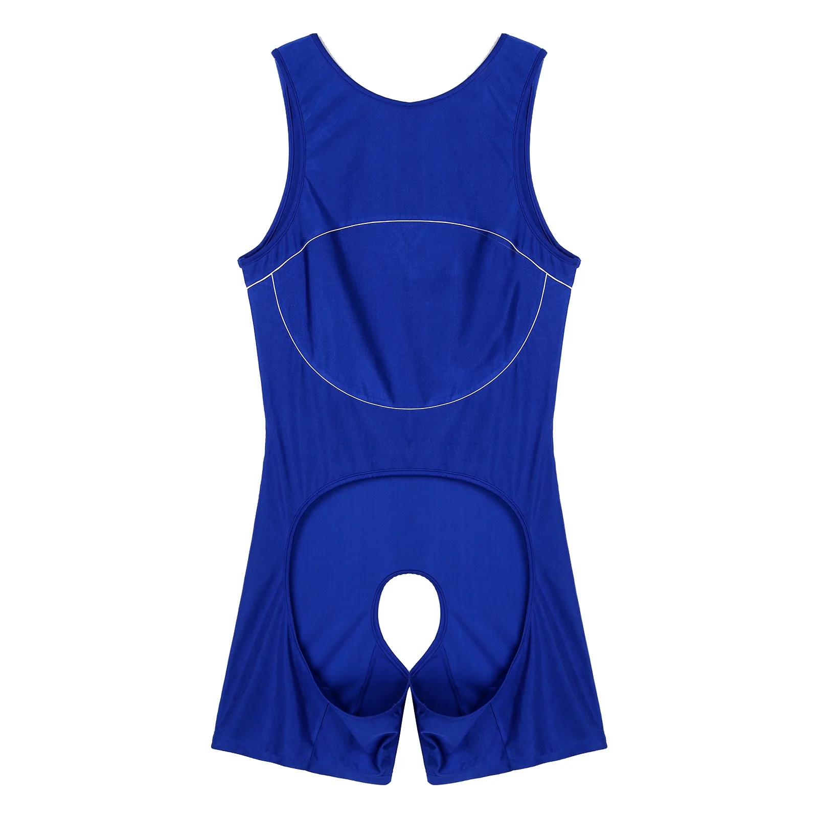 Mens Lingerie Male Body Shaper One-piece Open Butt Jumpsuit Open Crotchless Bodycon Bodysuit U Neck Sleeveless Nightwear body shaper mens lingerie