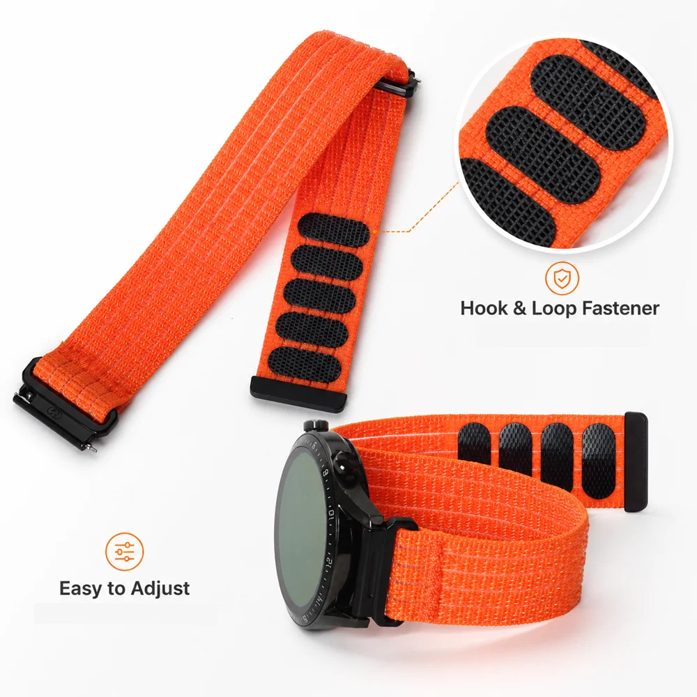 Versatile Nylon Watch Strap - Available in Multiple Widths