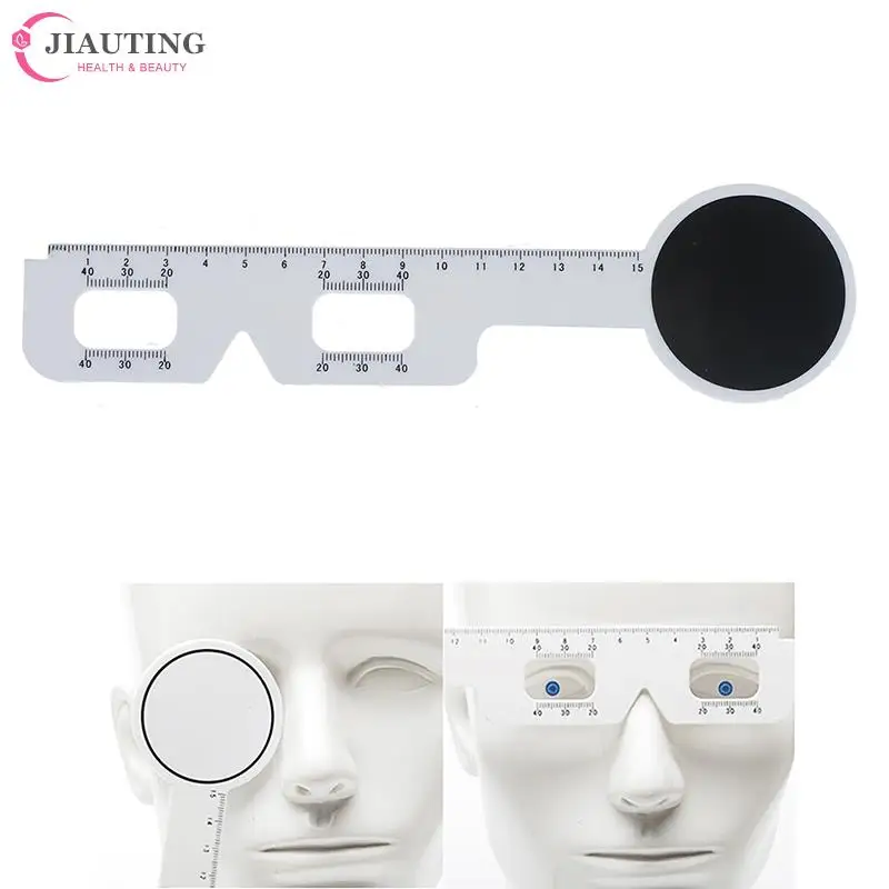 1/4pc Stainless Steel Handle Eye Occluder Optometry PD Ruler Pupil Distance Measuring Tool Eye Ophthalmic Tool For Hospital Care eye occluder tool