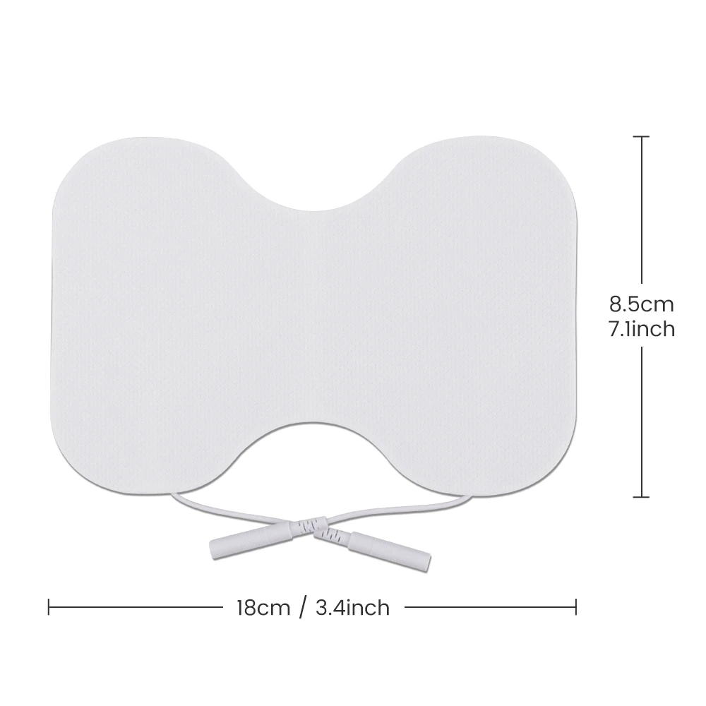 2/4PCS TENS Unit 2mm Plug Electrode Pad for Waist and Back Acupuncture Treatment Massager Replacement Muscle Stimulator Stickers electrode pads