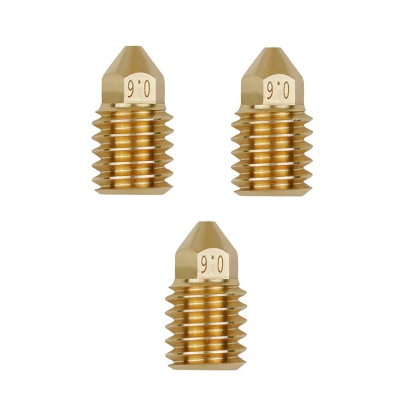 

3Pcs CHT Clone Brass Nozzle High Flow Three Holes 3D Printer CHT Nozzle Clone Cht For Bambu Lab X1 P1P Hotend