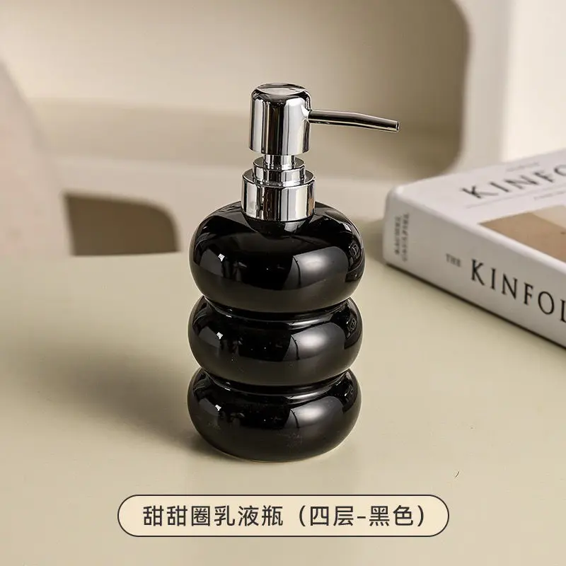 Elegant Ceramic Soap Dispenser for Home and Hotel Bathrooms