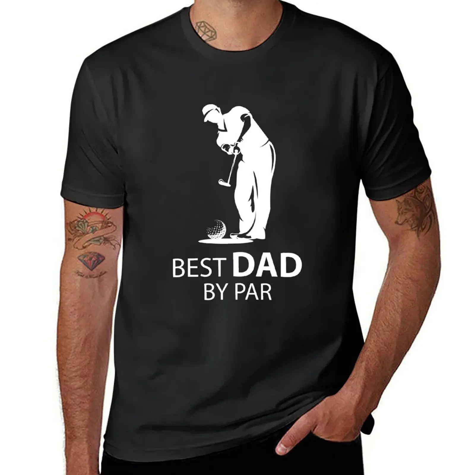 

Best Dad By Par golf gift T-Shirt oversizeds Short sleeve tee Men's t shirts