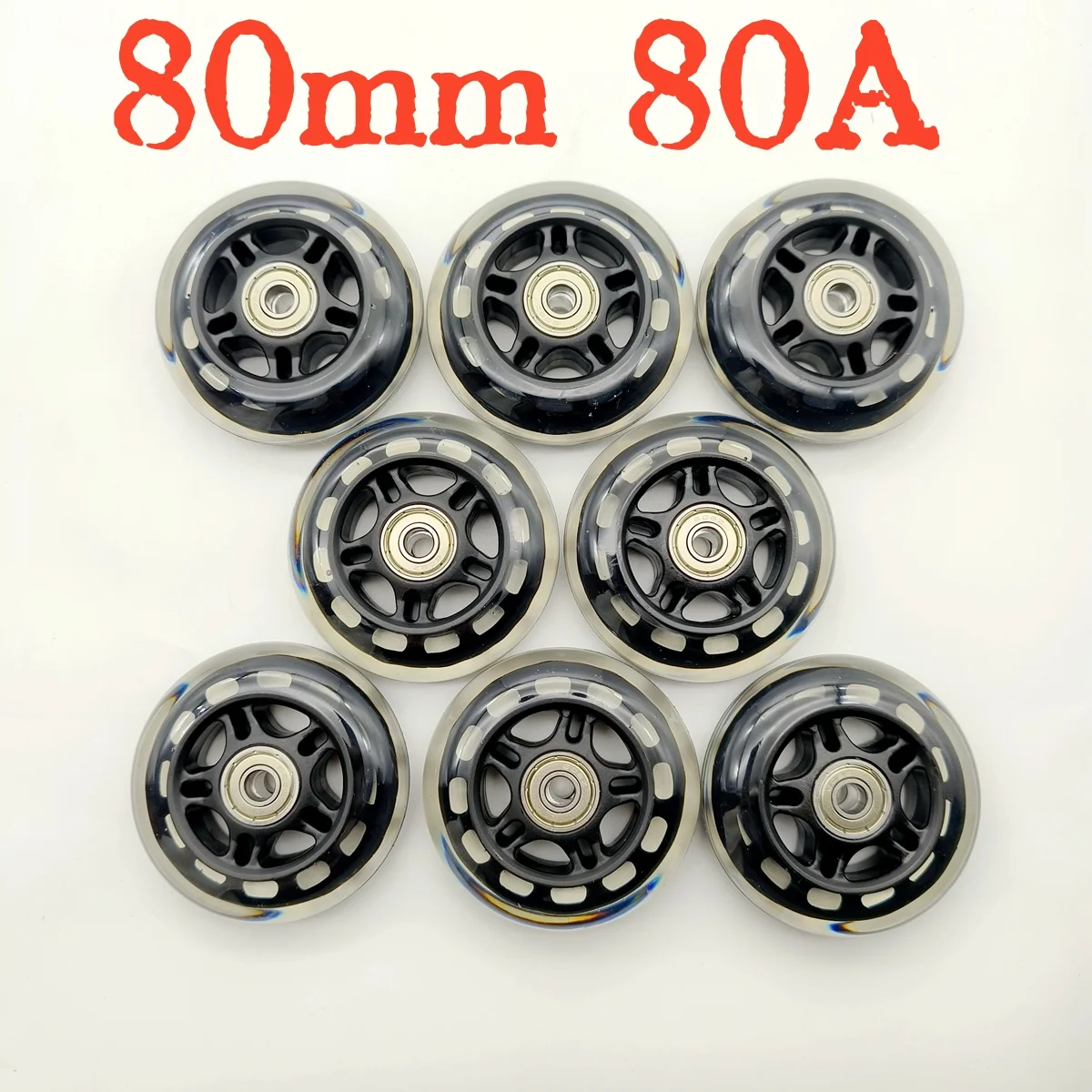 Inline Skate Wheel Scooter Wheel 80mm 80A 8wheels/lot roller skating wheels scooter wheels