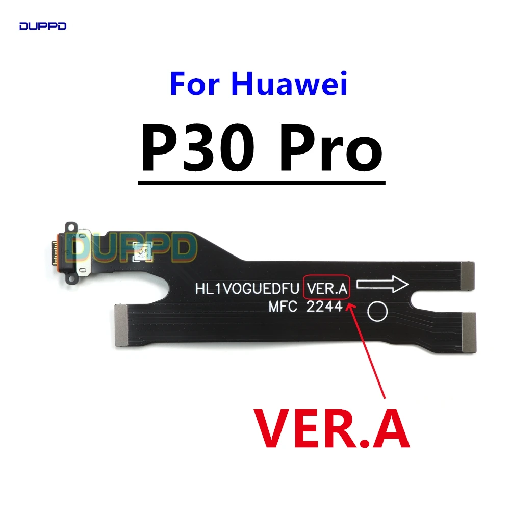 SIM Card Reader Board For Huawei P30 Pro Speaker Ringer Buzzer Earpiece Power Volume USB Type-C Charging Port Flex Cable