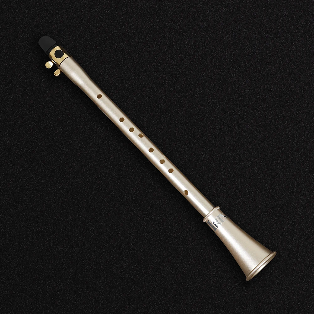 E Flat Saxophone Woodwind Instrument ABS Resin Portable Pocket Clarionet Easy To Learn Musical Instrument with Storage Bag
