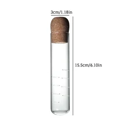 Elegant Glass Tea Infuser Set with Cork Lid - Transparent Loose Leaf Steeper & Strainer (1pc)