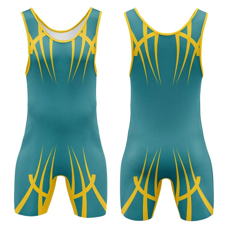Youth and Adult Wrestling Suit Wrestling Stretchy Leotard Sleeveless Bodysuit Swimwear Weight Lifting Gymnastic Outfit
