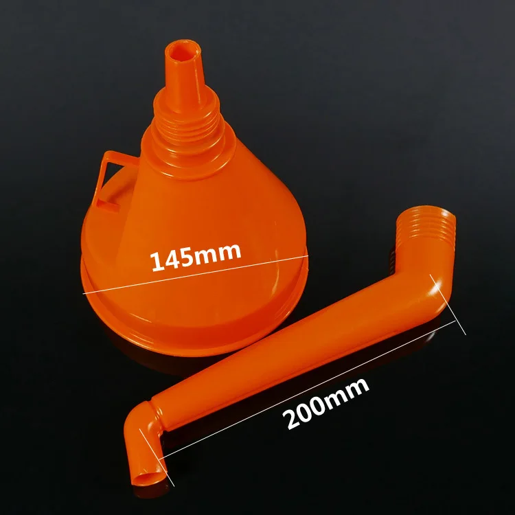 130/145/160mm Plastic Car Motorcycle Refuel Gasoline Engine Oil Funnel With Filter Long Mouth Funnels Car Repair Filling Tools