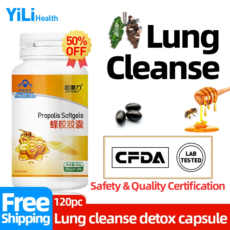 LungCleanseDetoxCapsulesMucusRemoverSmokeLungsDetoxification
