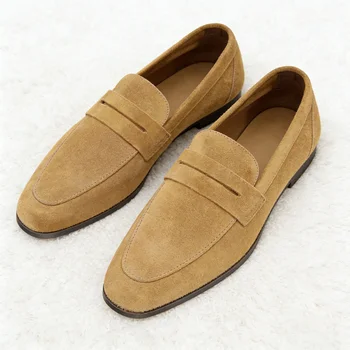 Spring Autumn Designer Faux Suede Flats Women Comfort Soft Round Toe Low Heel Loafers Ladies Lightweight Outdoor Walking Shoes 1