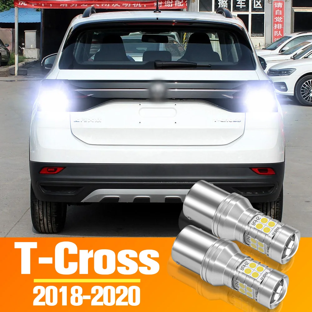 

2pcs LED Reverse Light Backup Bulb Accessories For VW T-Cross (2018-2020）