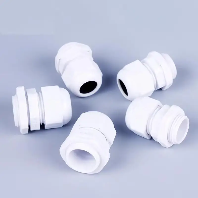 IP68 Waterproof Nylon Plastic Cable Gland Connector PG7 for 3-6.5mm Cable Glands 100pcs