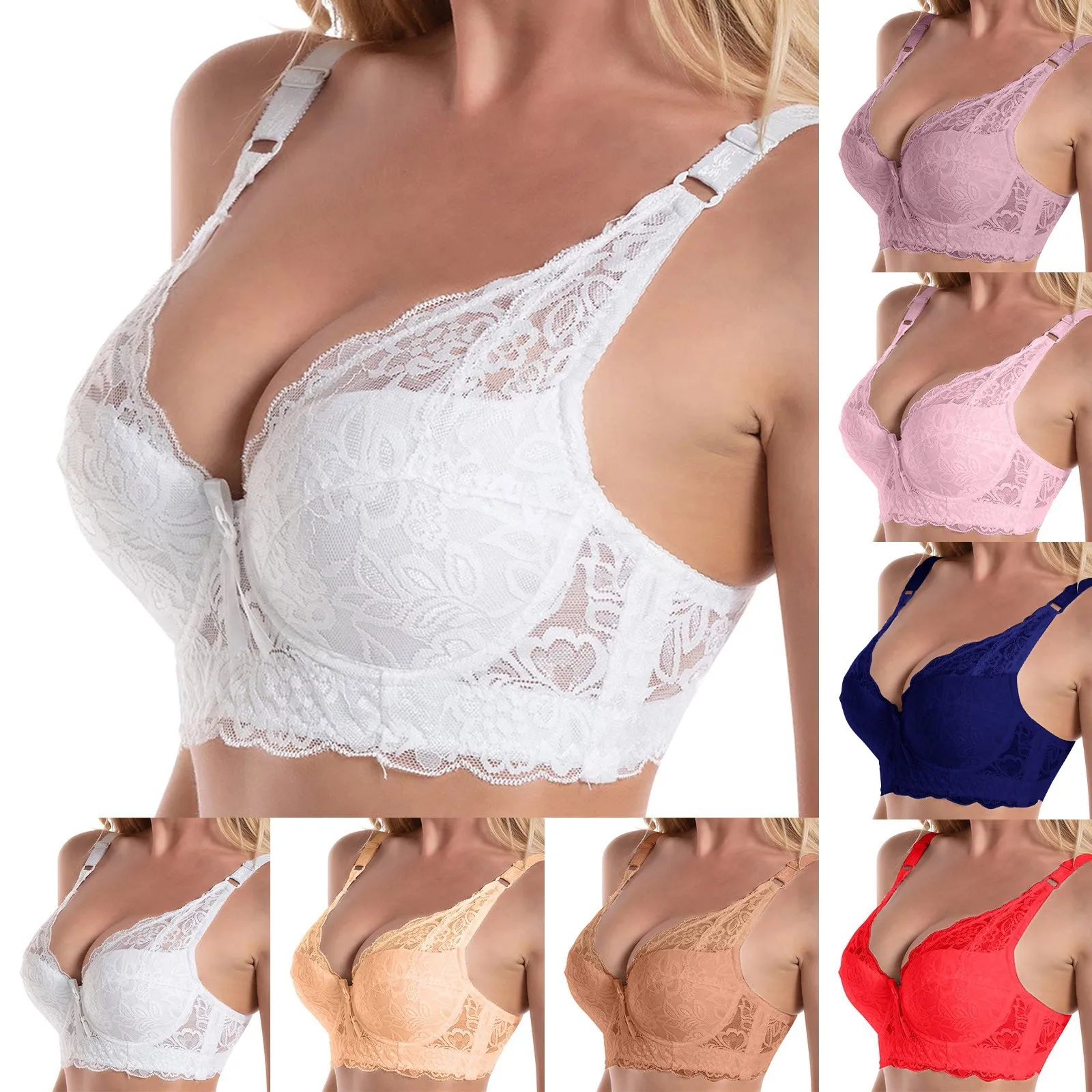 

Plus Size bra sexy bralette crop top Underwear push up strapless bra bh lace Female bra Lingerie Brassiere sujetador biustonosz