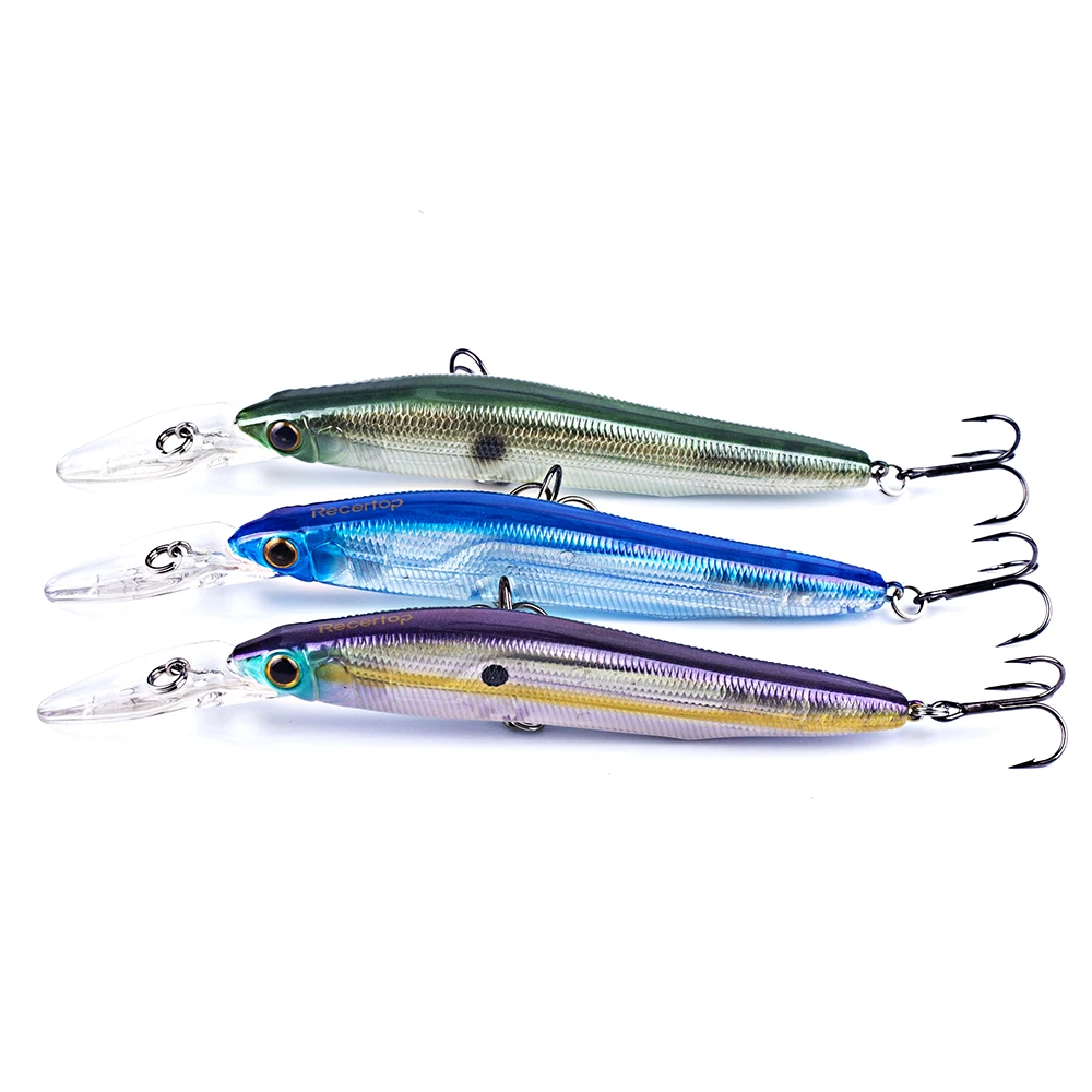 Magnisher Deepwater Minnow harte Köder 14cm Float Sinking Jerkbait Wobbler Angel köder Rassel Kurbel köder Pesca Tackle – Detail 8