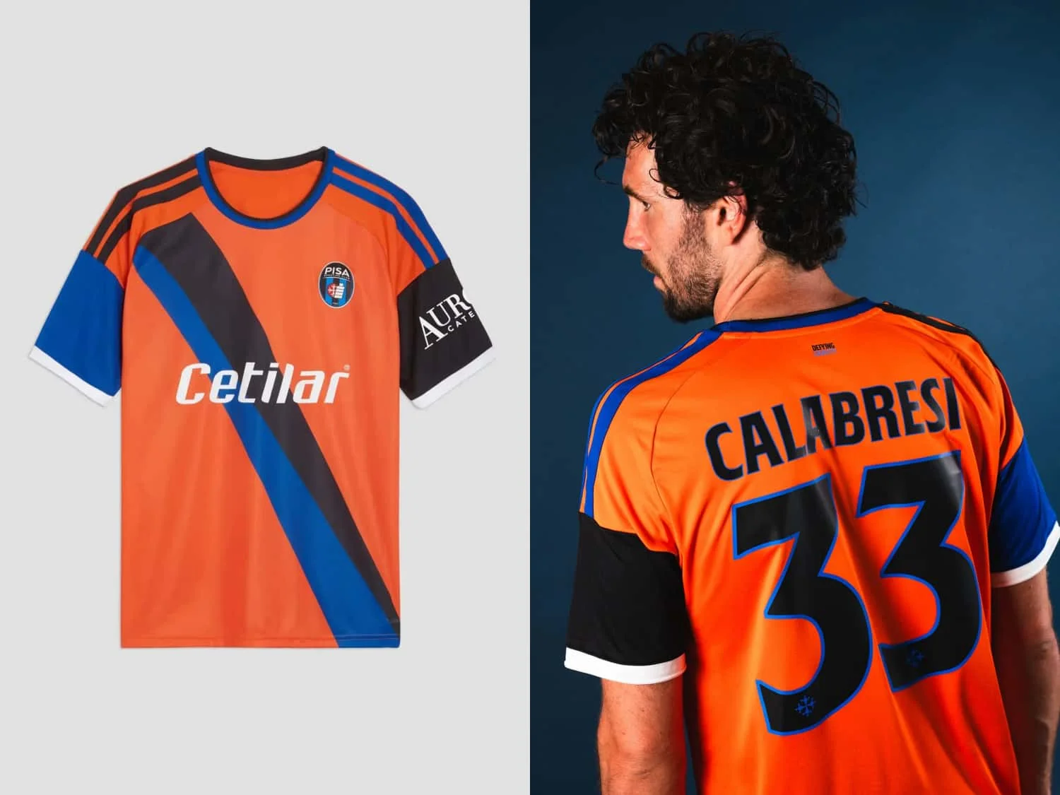 Atmungsaktives Fußballtrikot für Herren, Club of Pisa SC 26-27 Heimtrikot 2026, Sommer-Schnelltrocken-T-Shirt für Damen im Y2K-Stil