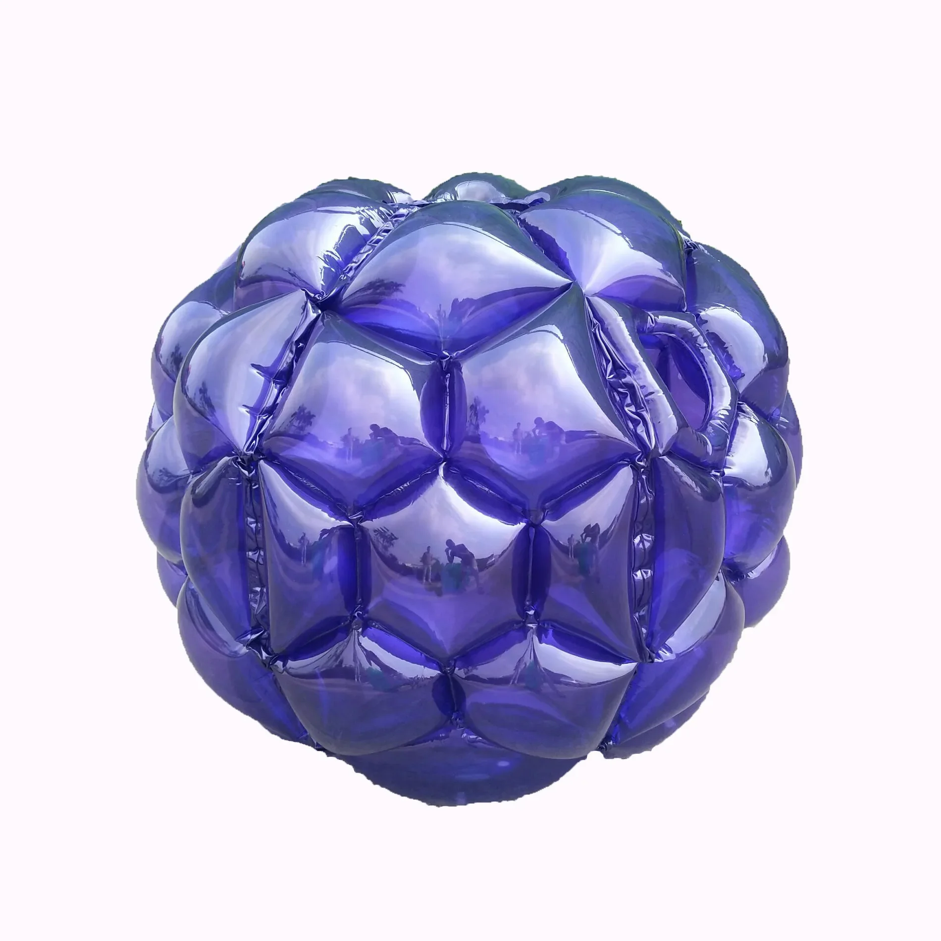 Inflatable Bubble Ball for Kids Soft PVC Blue Red Inflatable Crash Ball for Children Adult Family Outdoor Game Sports Toy Ball 5