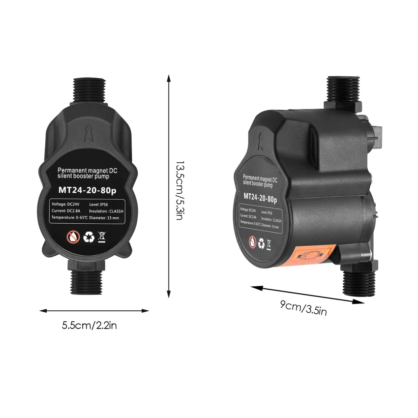 Dc 24v 200w Water Pressure Booster Pump For Home Low Pressure Diaphragm