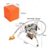 5800W Windproof Camp Stove Camping Tea Stove with Fuel Canister Adapter Piezo Ignition Carry Case for Backpacking Hiking 2