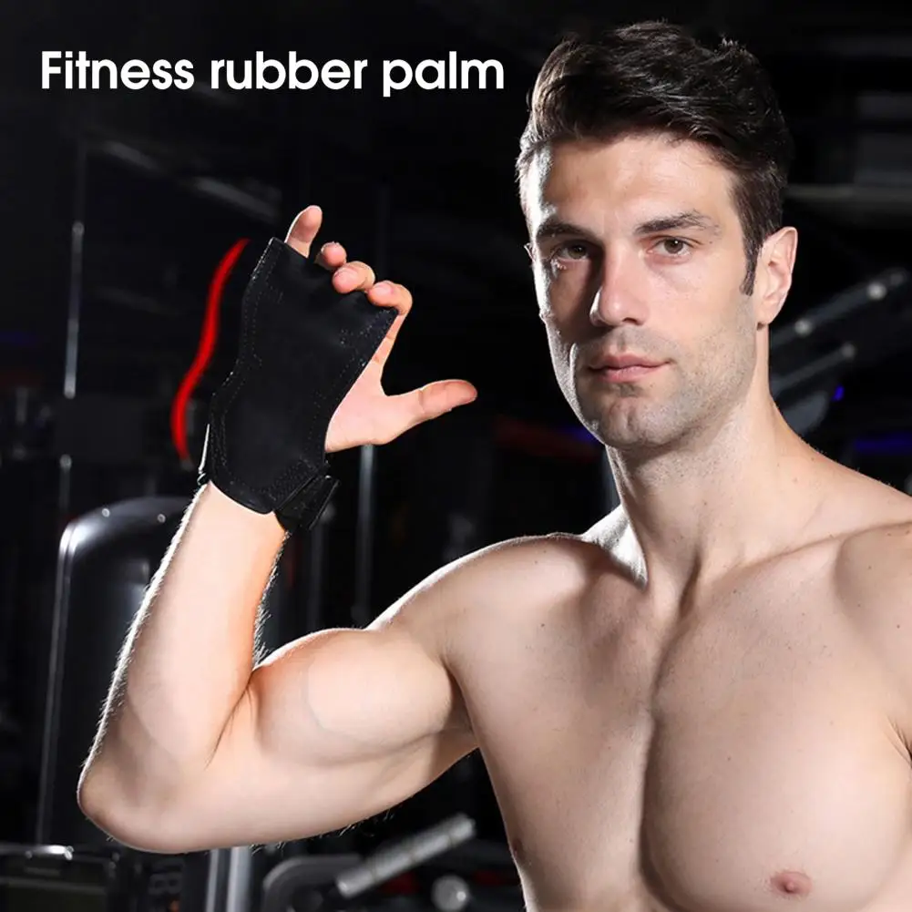 1 Pair Weightlifting Training Gloves for Men Women Fitness Sports Body Building Gymnastics Gym Hand Wrist Palm Protector Gloves 4