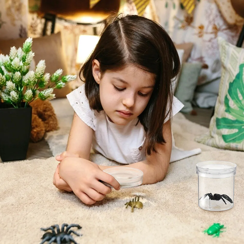 【Limited-time offer】 9 Pcs Insect Observation Cup High Transparency Portable Containers Multi-function Critter Boxes Children Collector Bug Feeding.