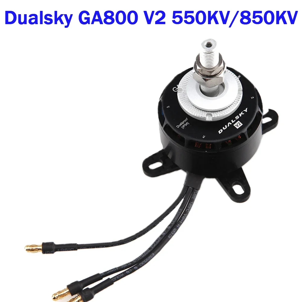 

Dualsky GA800 V2 550KV 850KV Benzine Vliegtuig High Power Borstelloze Motor Voor Fixed-Wing Vliegtuigen Model 30E-40E