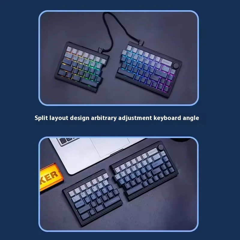 EPOMAKER Split65 分割メカニカルキーボードホットスワップ 3 モード