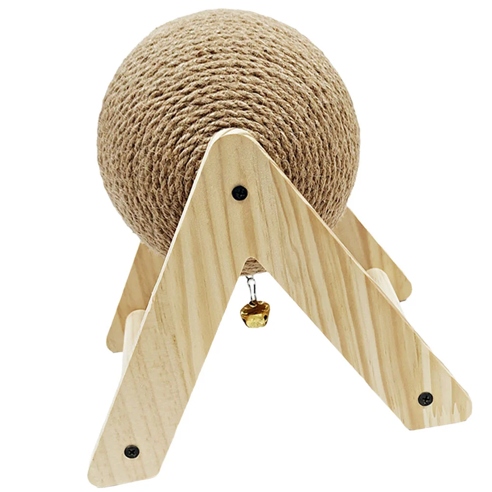 

Pet Toy Bunny Chewing Cat Scratch Plaything Toys Globe Rabbit Rotating Ball Scratcher Kitten Scratching Sisal