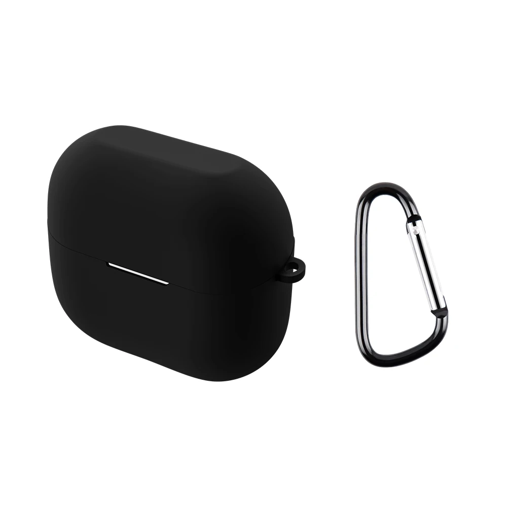 Silicone Shockproof Dust-Proof Earbuds Case with Keychain
