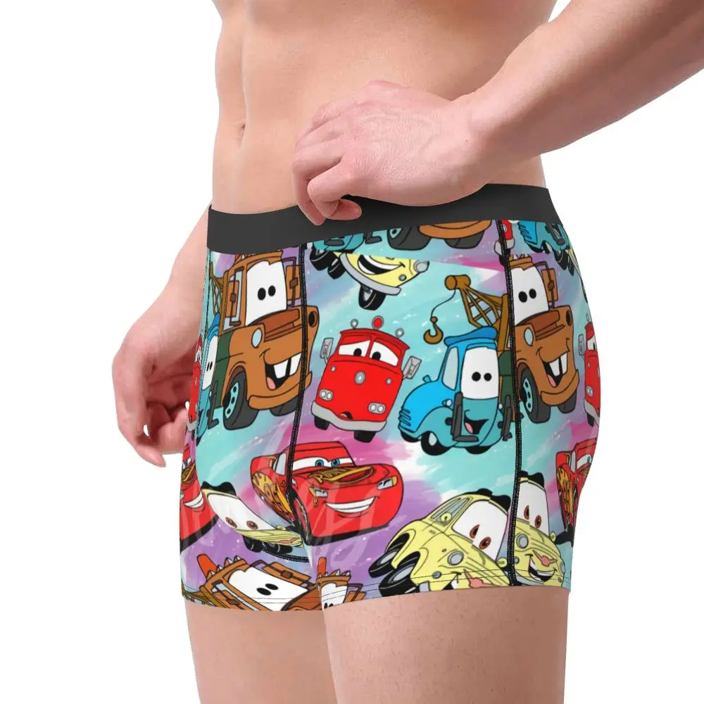 Custom Lightning McQueen Car Collage Boxers Shorts Men's Briefs Underwear Cool Underpants