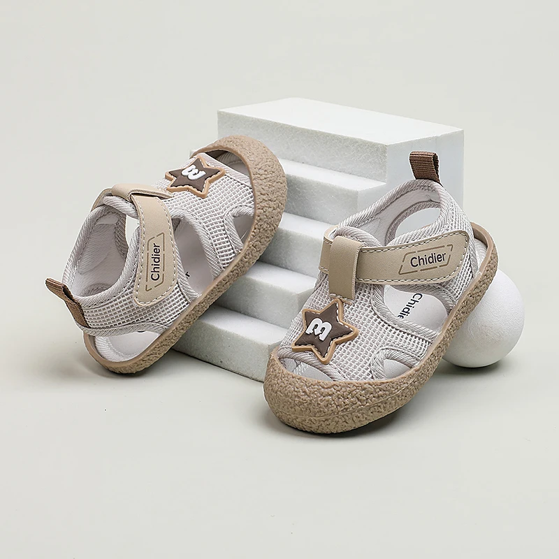 Baby Boys Girls Summer Sandals Non-slip Soft Sole Toddler Sandals Breathable Sweat